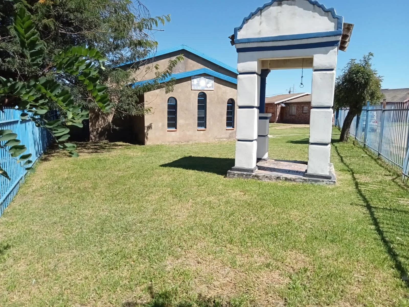 Church with residential house for sale.