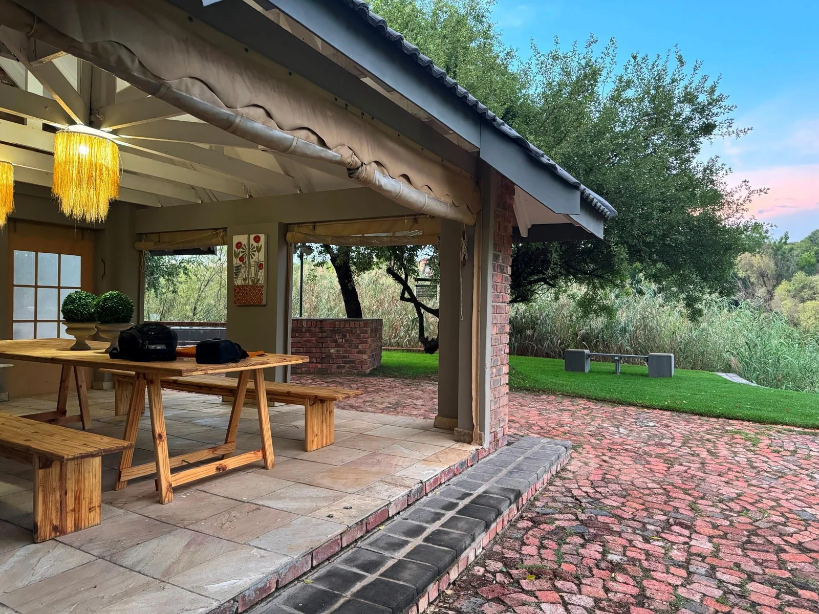 Paradise on the bank of a river