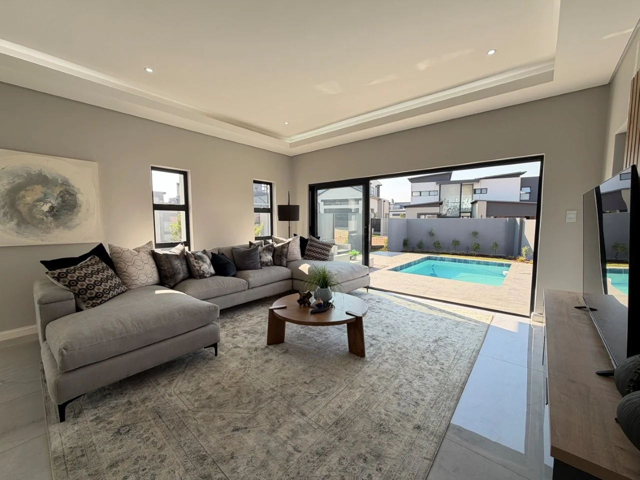 Brand-new modern TURNKEY PROPERTY AVAILABLE, on a corner stand  in Fountain Brook Estate.