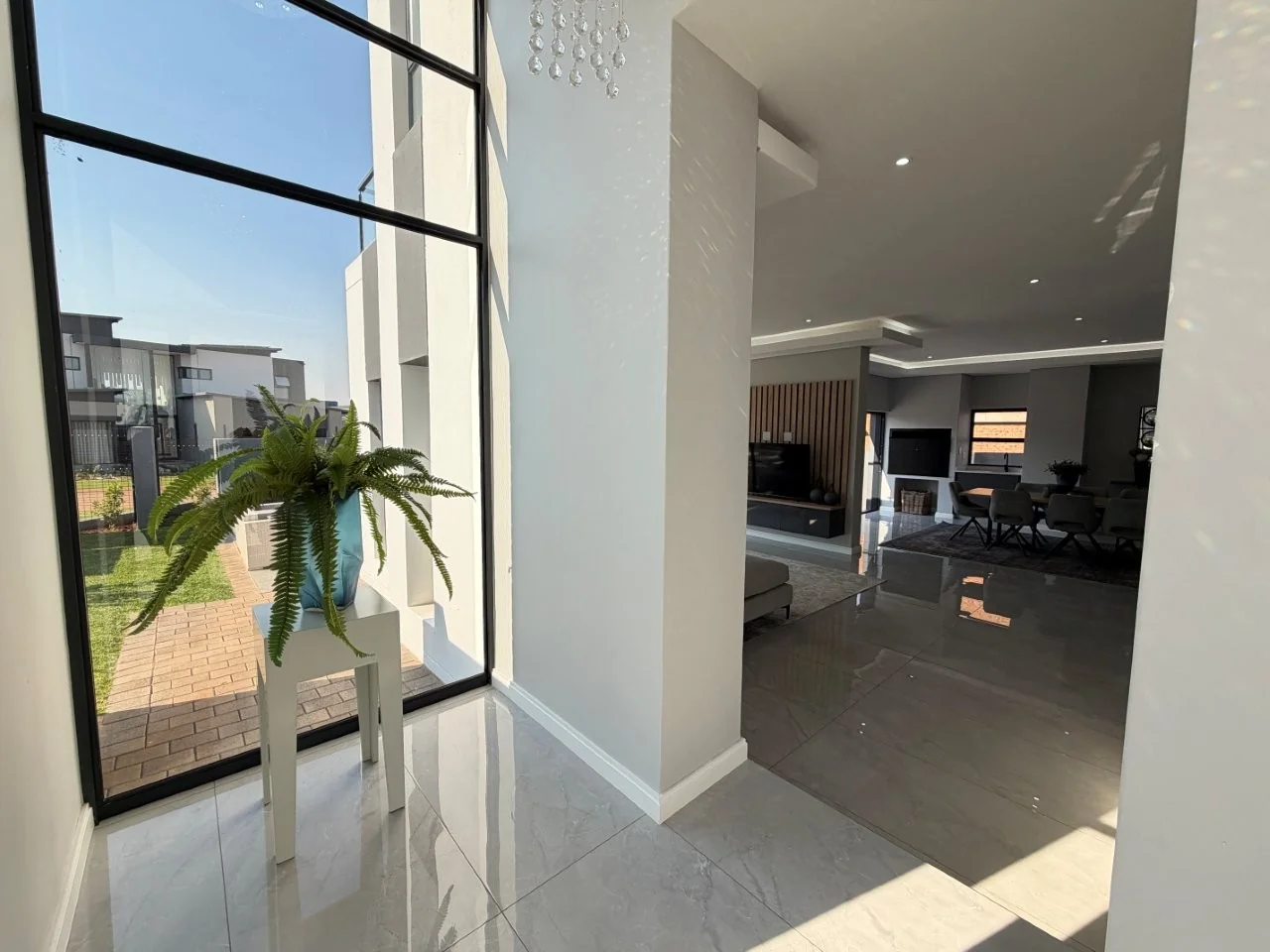 Brand-new modern TURNKEY PROPERTY AVAILABLE, on a corner stand  in Fountain Brook Estate.