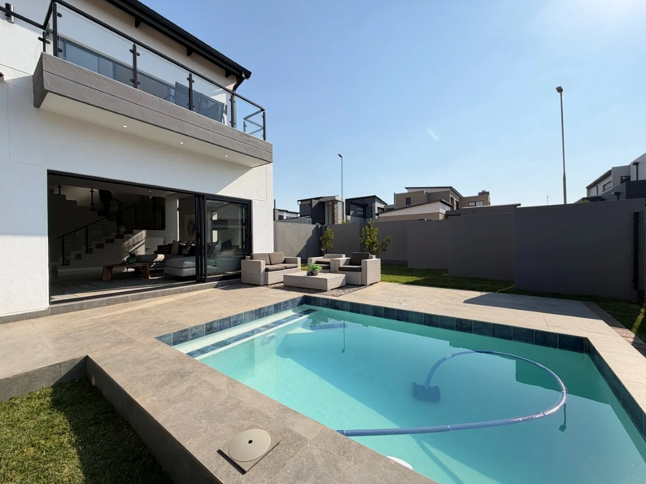 Brand-new modern TURNKEY PROPERTY AVAILABLE, on a corner stand  in Fountain Brook Estate.