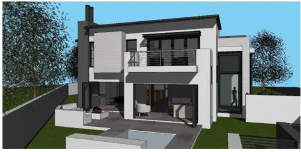 Brand-new modern BUILDING PACKAGE AVAILABLE, on a corner stand  in Fountain Brook Estate.