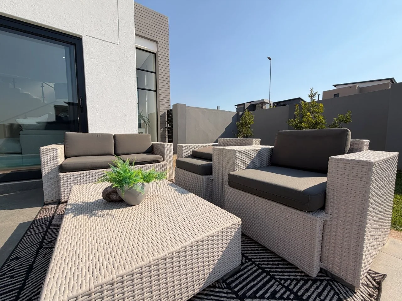 Brand-new modern TURNKEY PROPERTY AVAILABLE, on a corner stand  in Fountain Brook Estate.