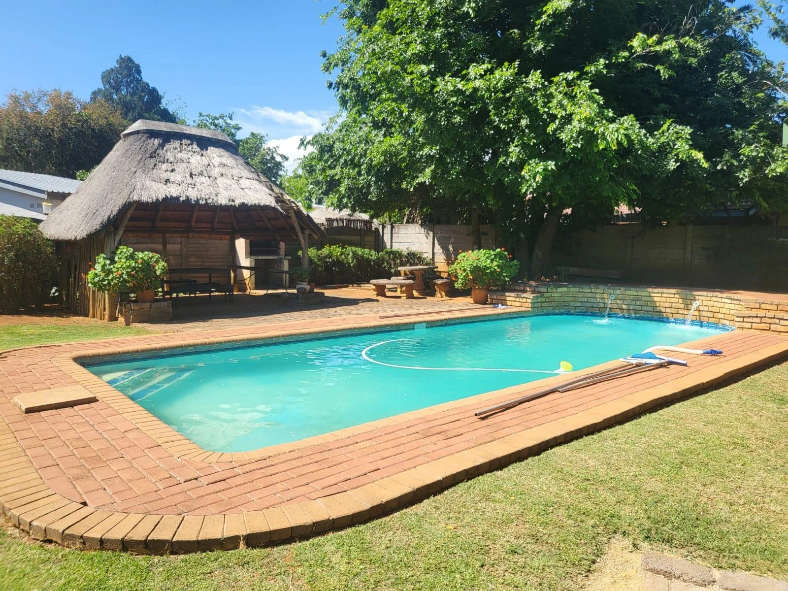 Reduced to sell!!  Well located family home with flatlet, swimming pool and salon area, for sale in Risiville.