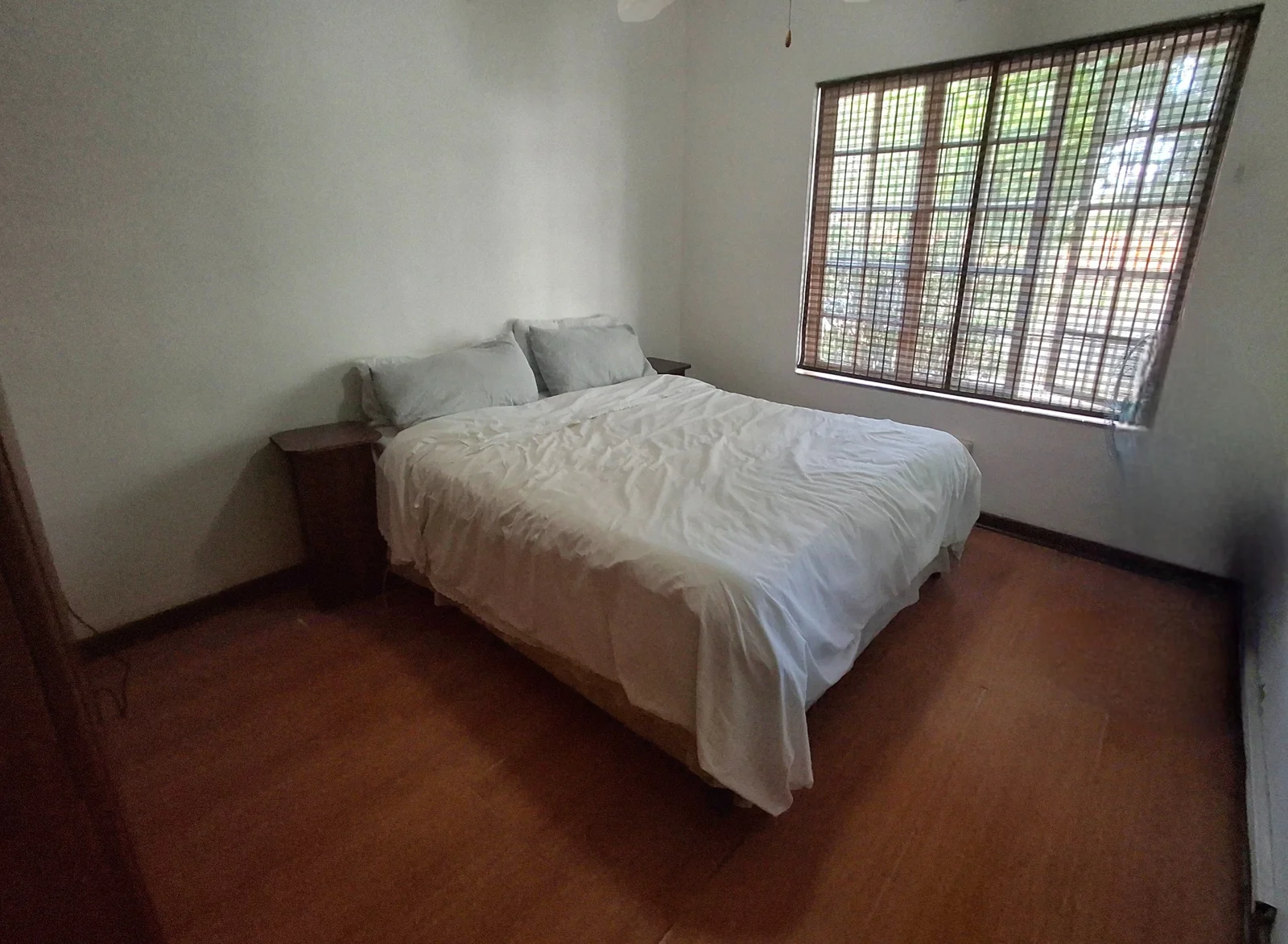 Thatched roof and warm wood interior