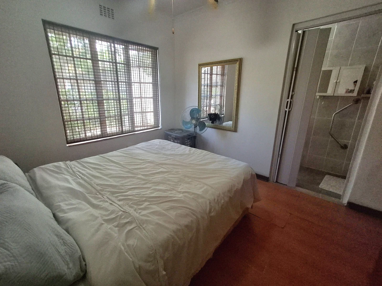 Thatched roof and warm wood interior