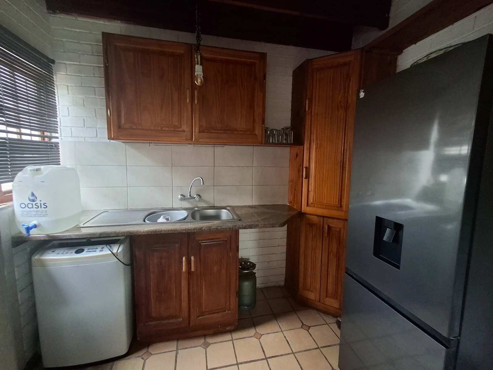 Thatched roof and warm wood interior