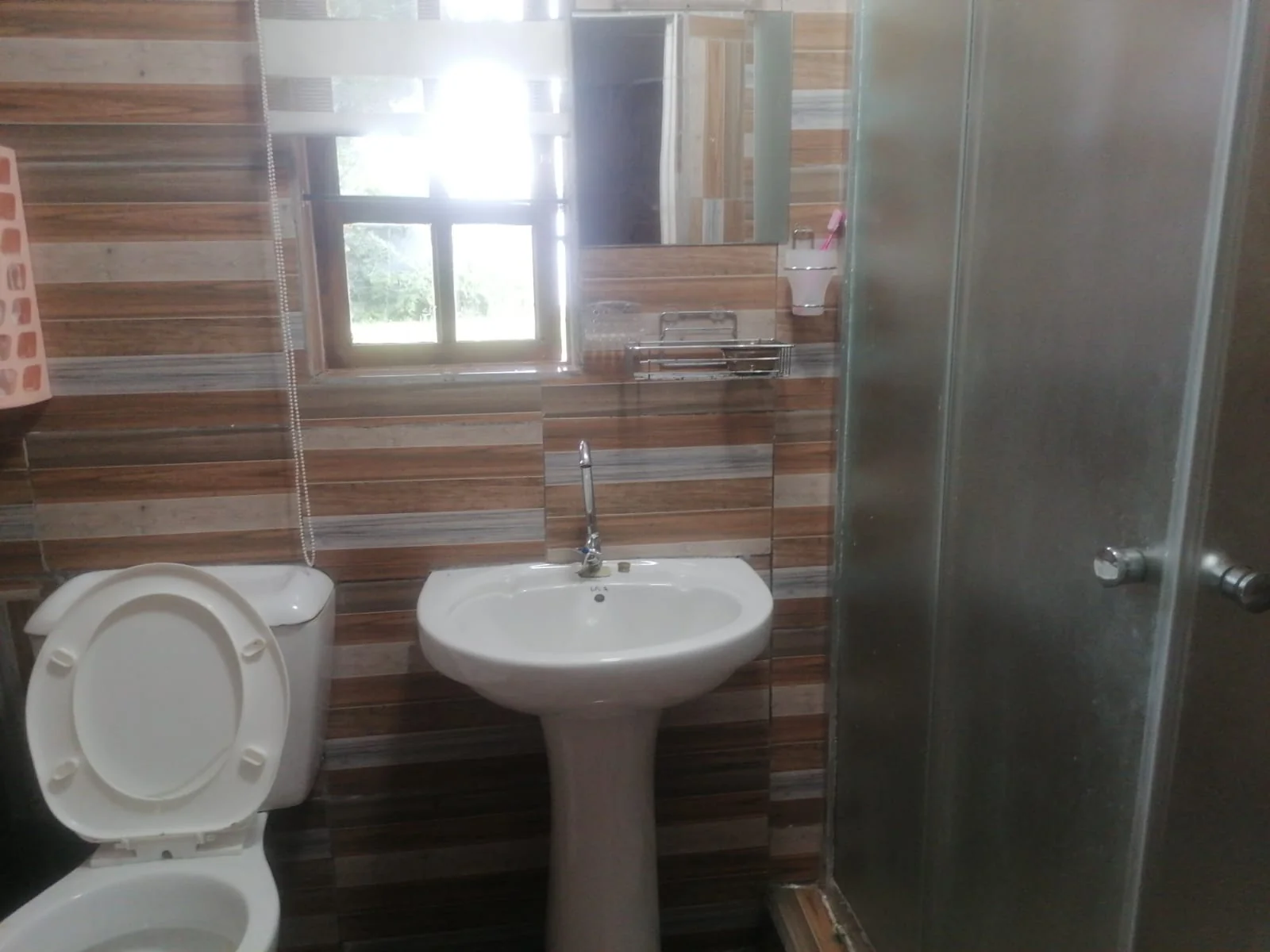 Thatched roof and warm wood interior