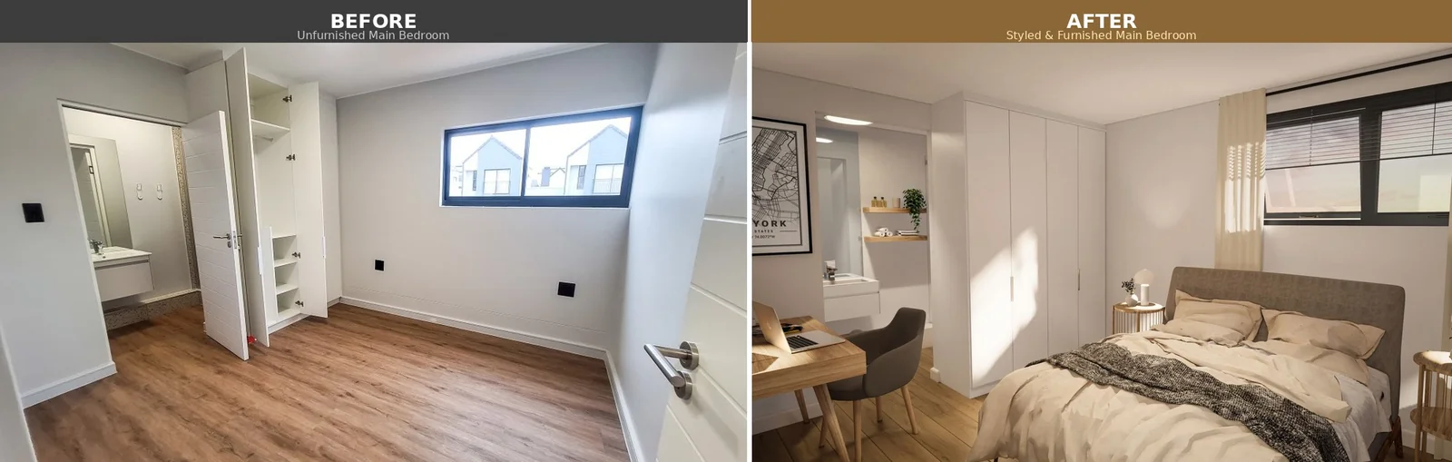 Brand-new spacious unfurnished/partially furnished 1-Bedroom Apartment to Rent in Newinbosch Estate, Stellenbosch